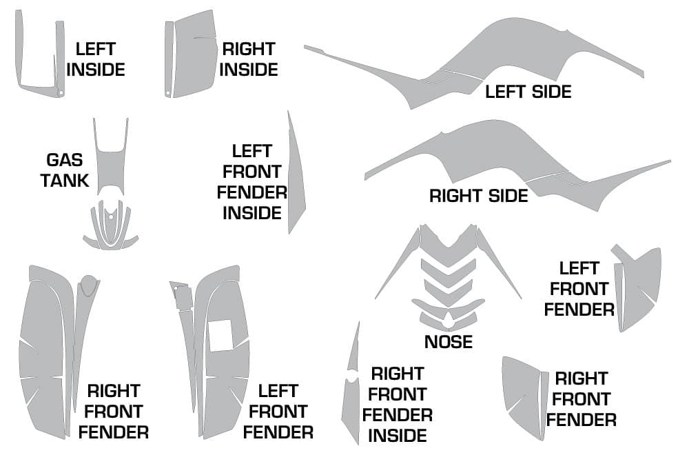 Kit de gráficos para ATV AMR Racing Calcomanía Compatible - Imagen 3