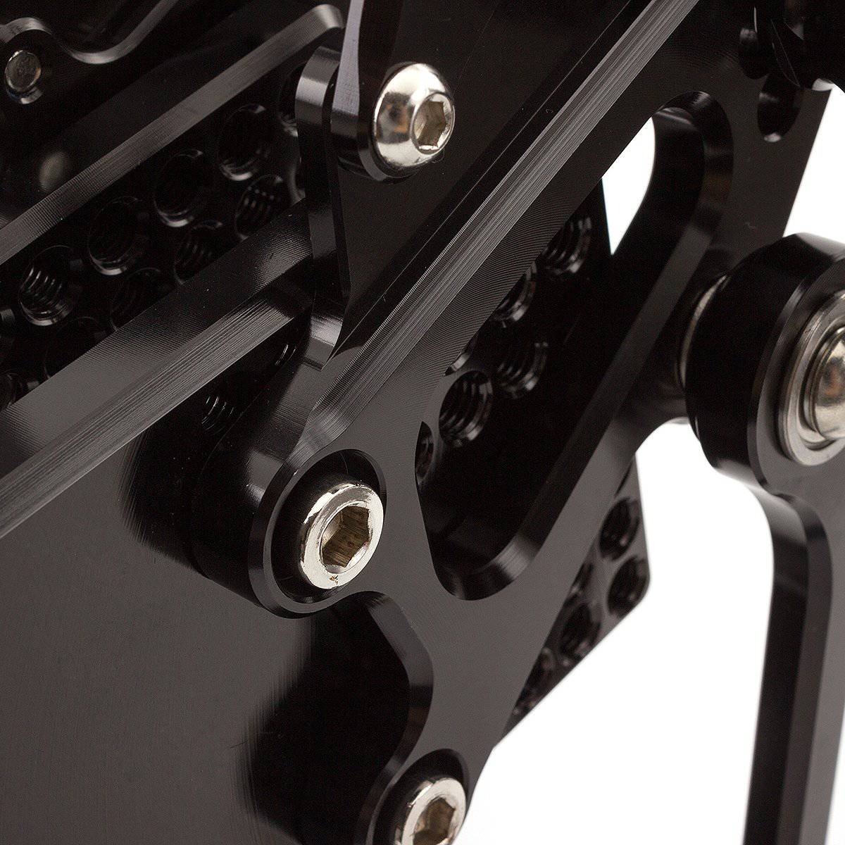 FXCNC CNC Billet Motocicleta Ajustable Rearsets Reposapiés - Imagen 7