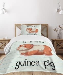 Colcha Lunarable para Cama de Cobaya, G es para Cobaya