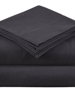 Juego de sábanas de franela Mellanni - 4 -Gris