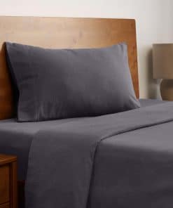 Juego de sábanas de franela Mellanni - Juego de -Gris