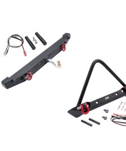 KYX Racing Metal Front & Rear Bumper Set con Luces LED