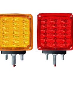 Luces de pedestal LED Ámbar/Rojo Doble Cara 39 LED Luz de