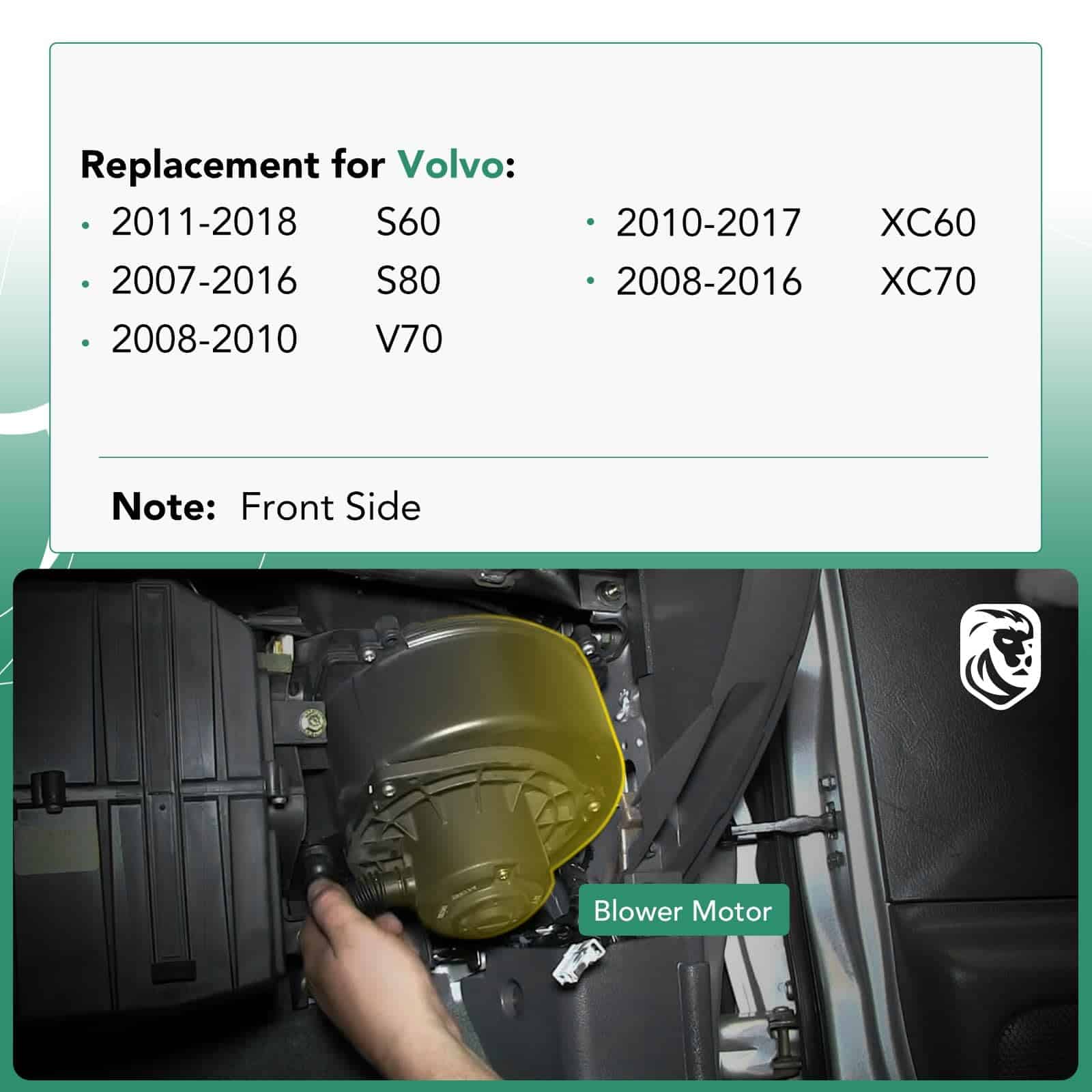 Ensamblaje de Motor del Soplador A/C Frontal de Repuesto - Imagen 3