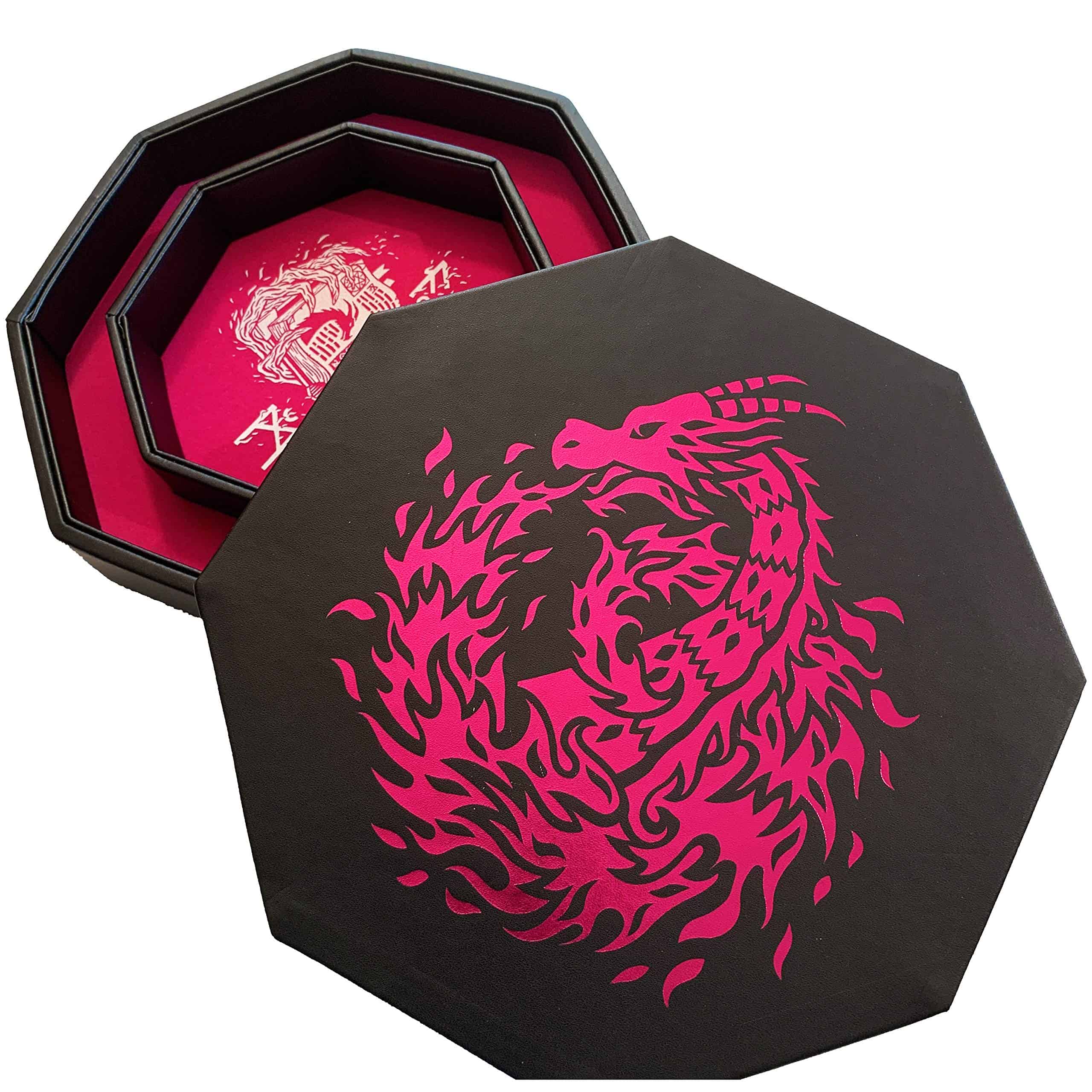 Fantasydice - Bandeja de dados - Dragón de fuego - 8" - Imagen 6