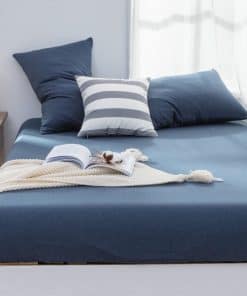 Juego de sábanas 100% de Jersey Knit Cotton, sábana bajera