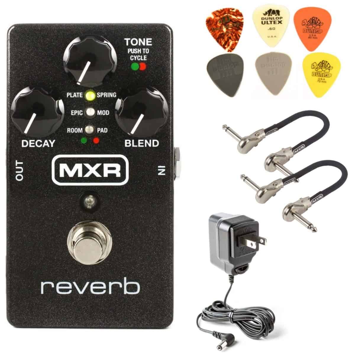 Pedal de Efectos de Guitarra MXR M300 Reverb Analógico con