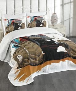 Colcha de cobertura Lunarable Man Cave, diseño gráfico de