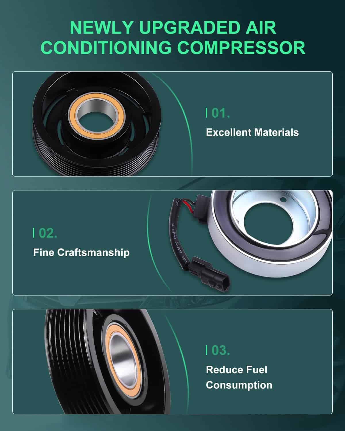 Embrague del compresor de aire acondicionado SCITOO - Imagen 5
