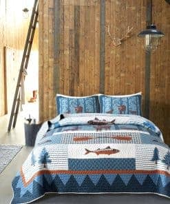 Juego de Edredón Soul & Lane True North Fish - Tamaño