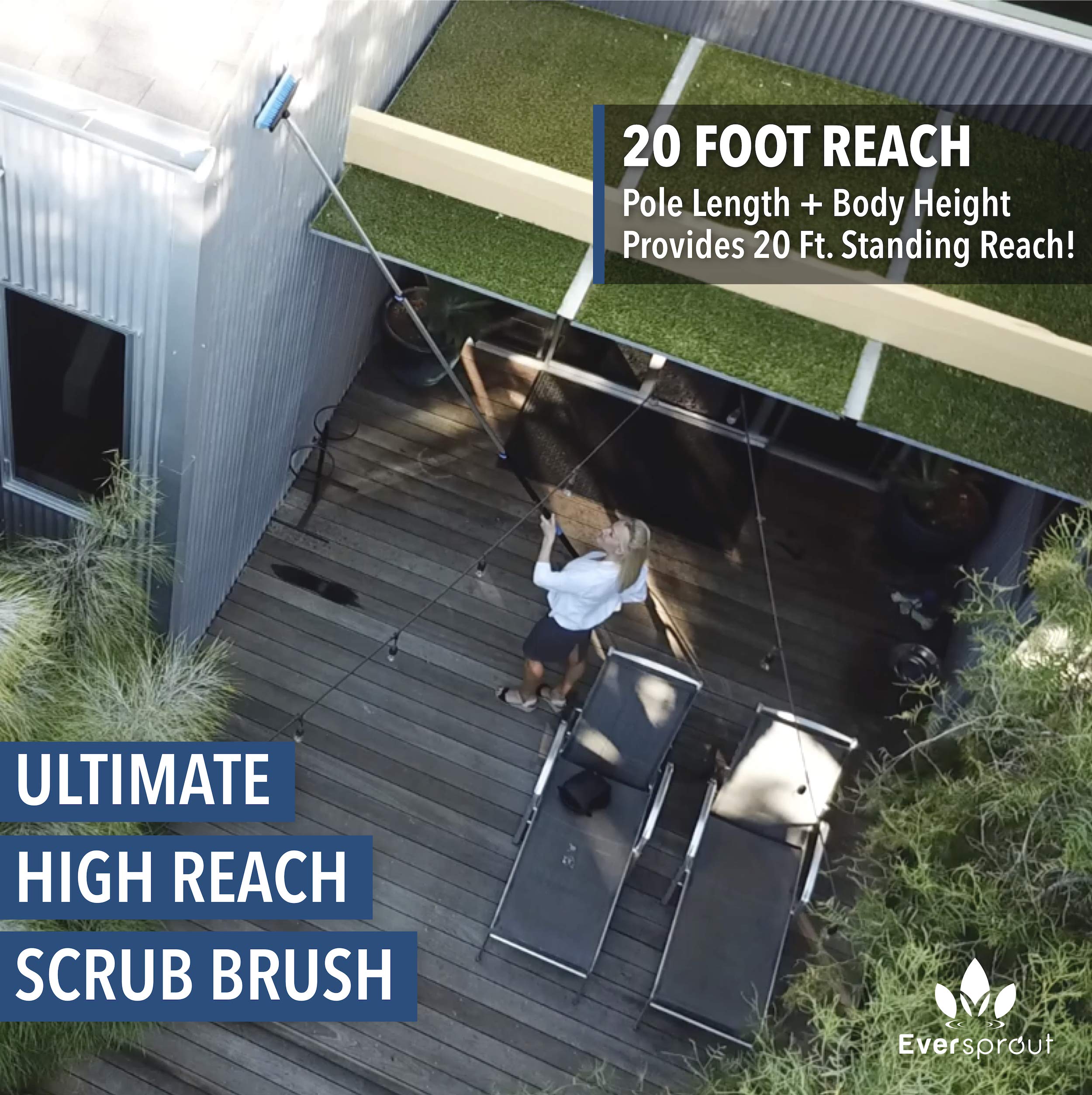 EVERSPROUT Cepillo para automóvil de 5 a 12 pies con - Imagen 4