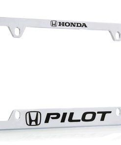 Portaplacas de Metal Cromado con Logo Honda Pilot 4