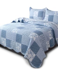 Juego de Edredón Reversible Kasentex para Cama Twin, Colcha