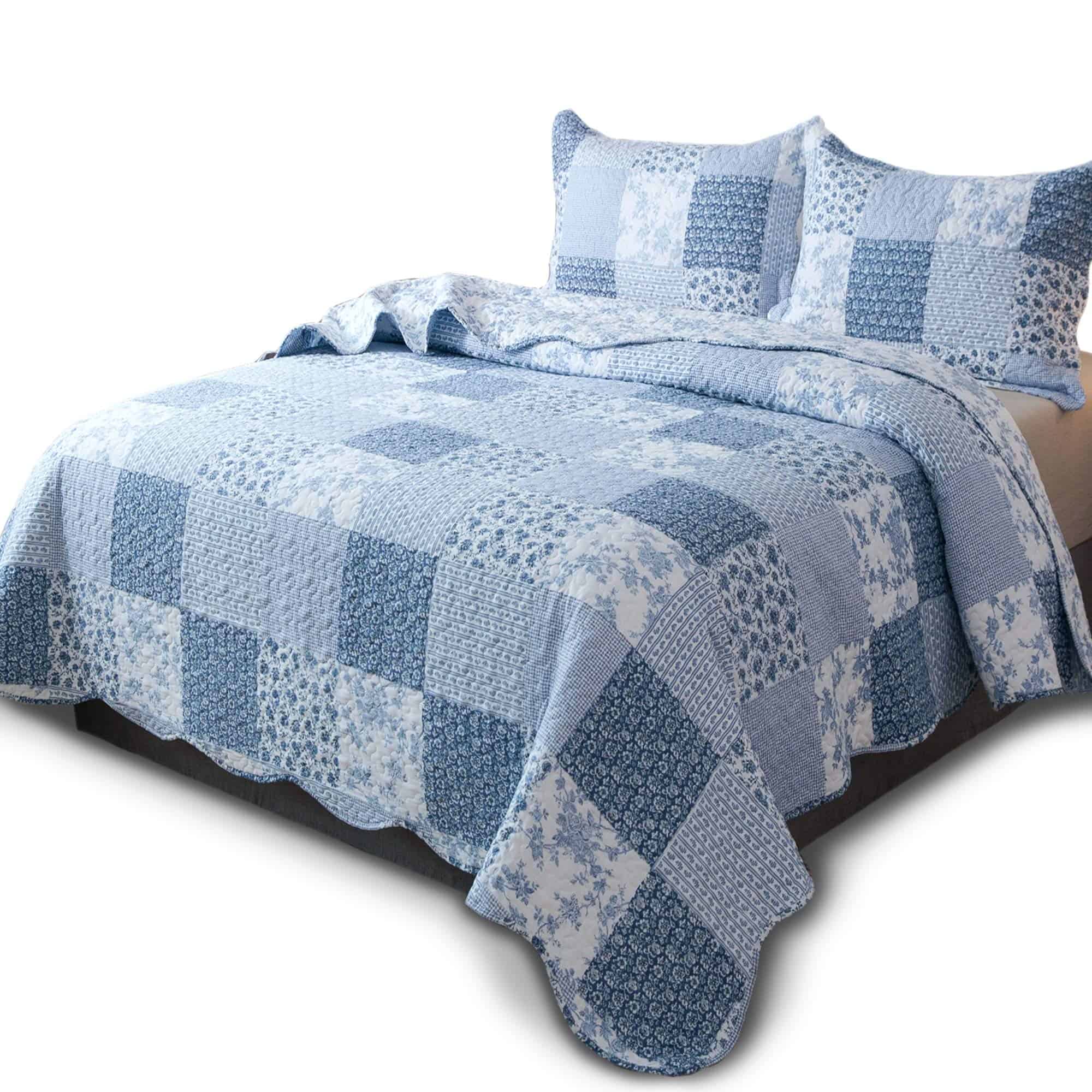 Juego de Edredón Reversible Kasentex para Cama Twin, Colcha