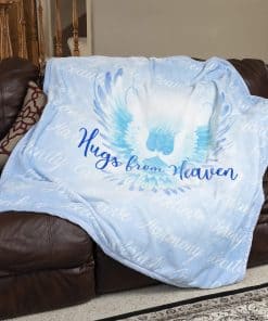 Manta de Lujo de Terciopelo Hugs from Heaven 50x60 Azul