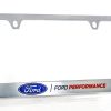 Portaplacas de metal cromado con logotipo de Ford