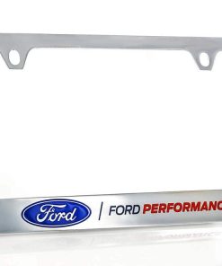 Portaplacas de metal cromado con logotipo de Ford