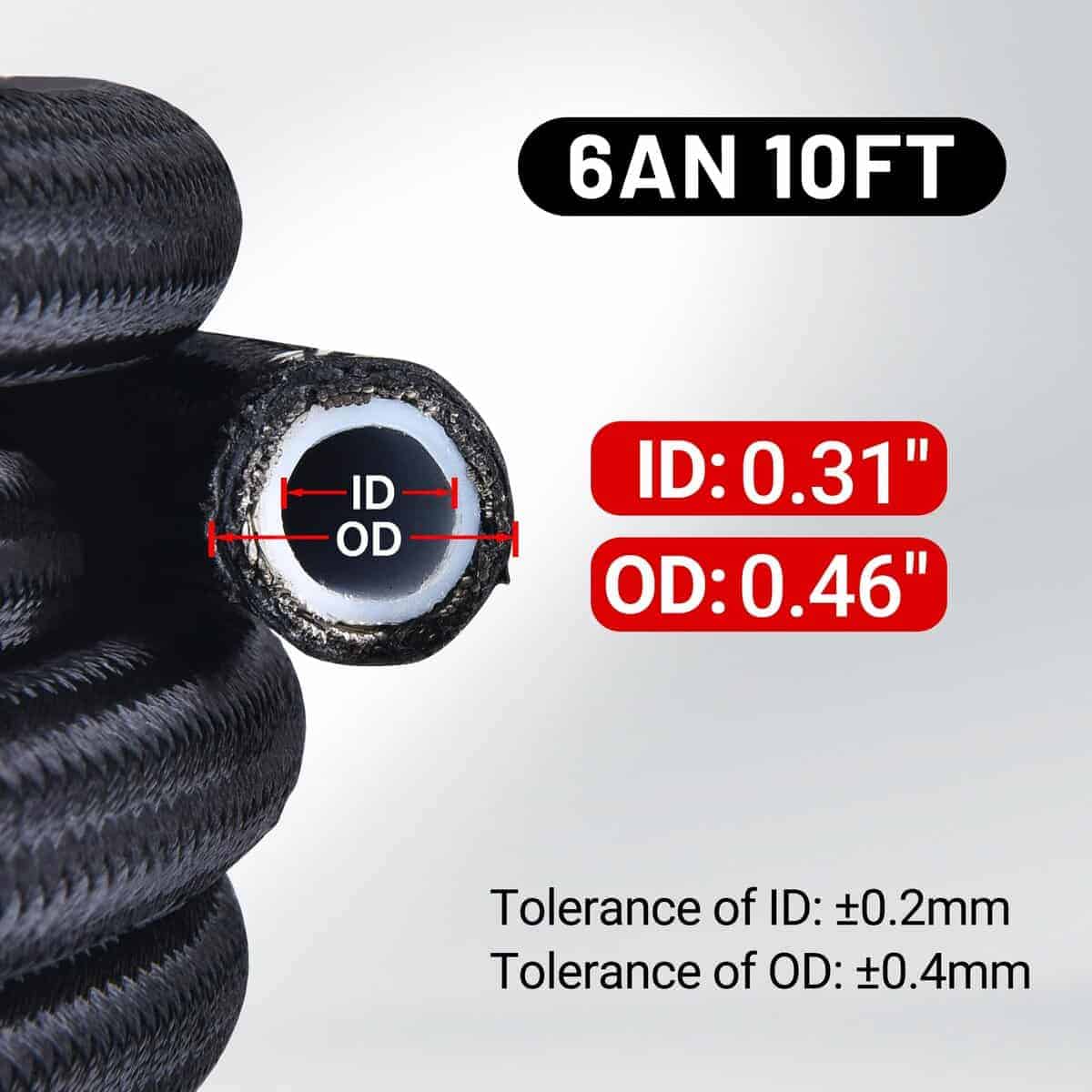 EVIL ENERGY 6AN Kit de Línea de Combustible de PTFE, - Imagen 4