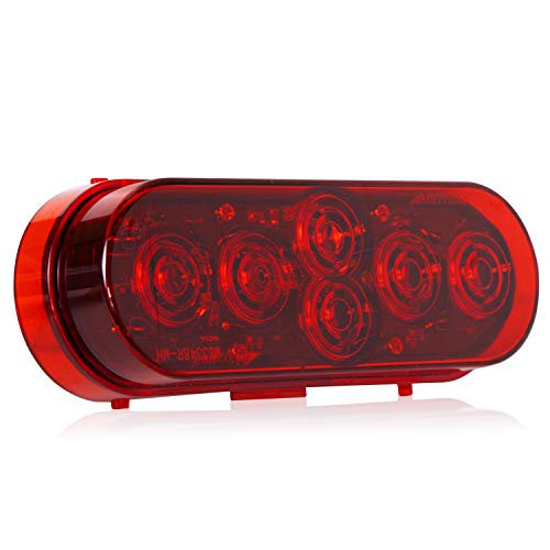 Luz roja ovalada Maxxima M63348R-MH 6 LED Stop/Tail/Turn - Imagen 3