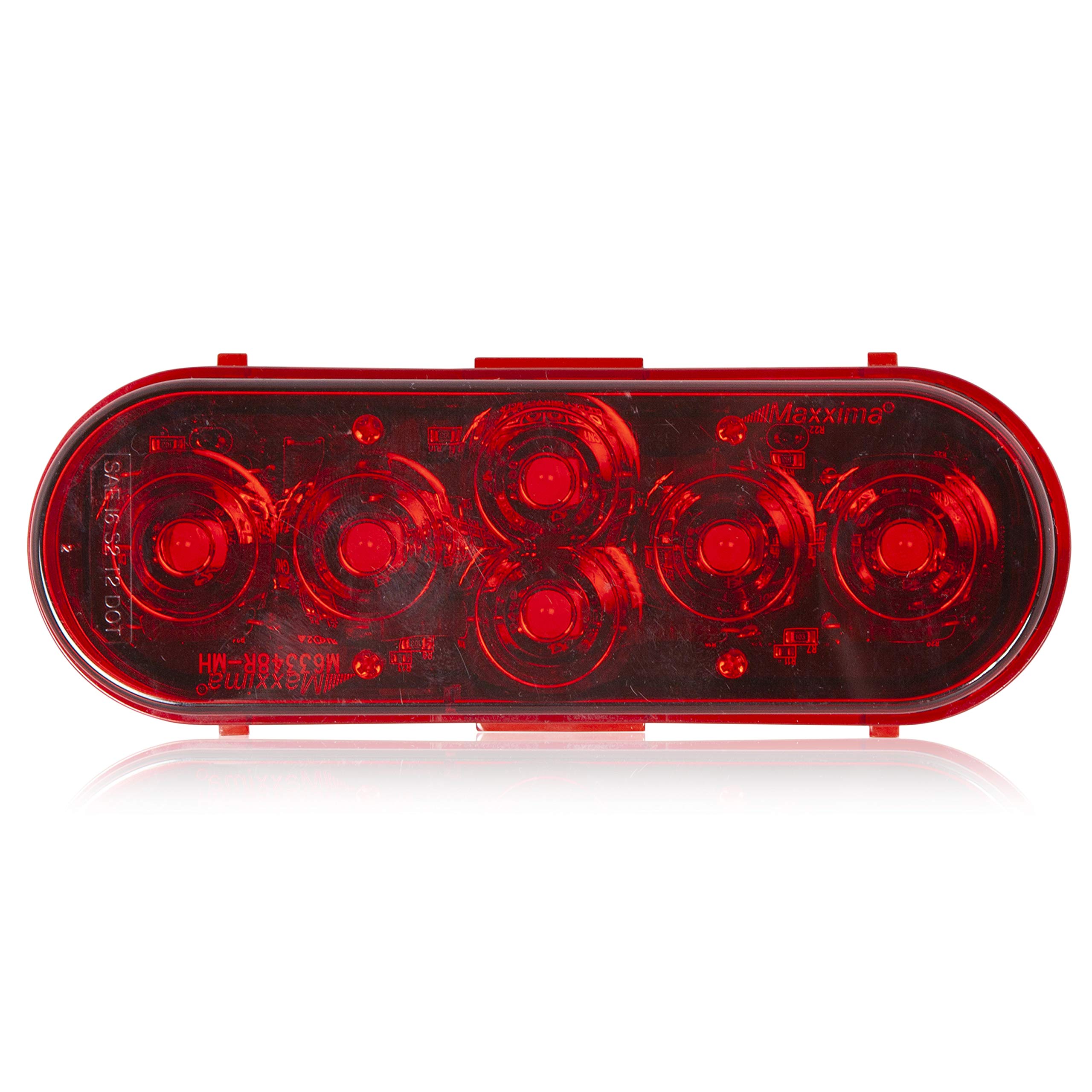 Luz roja ovalada Maxxima M63348R-MH 6 LED Stop/Tail/Turn