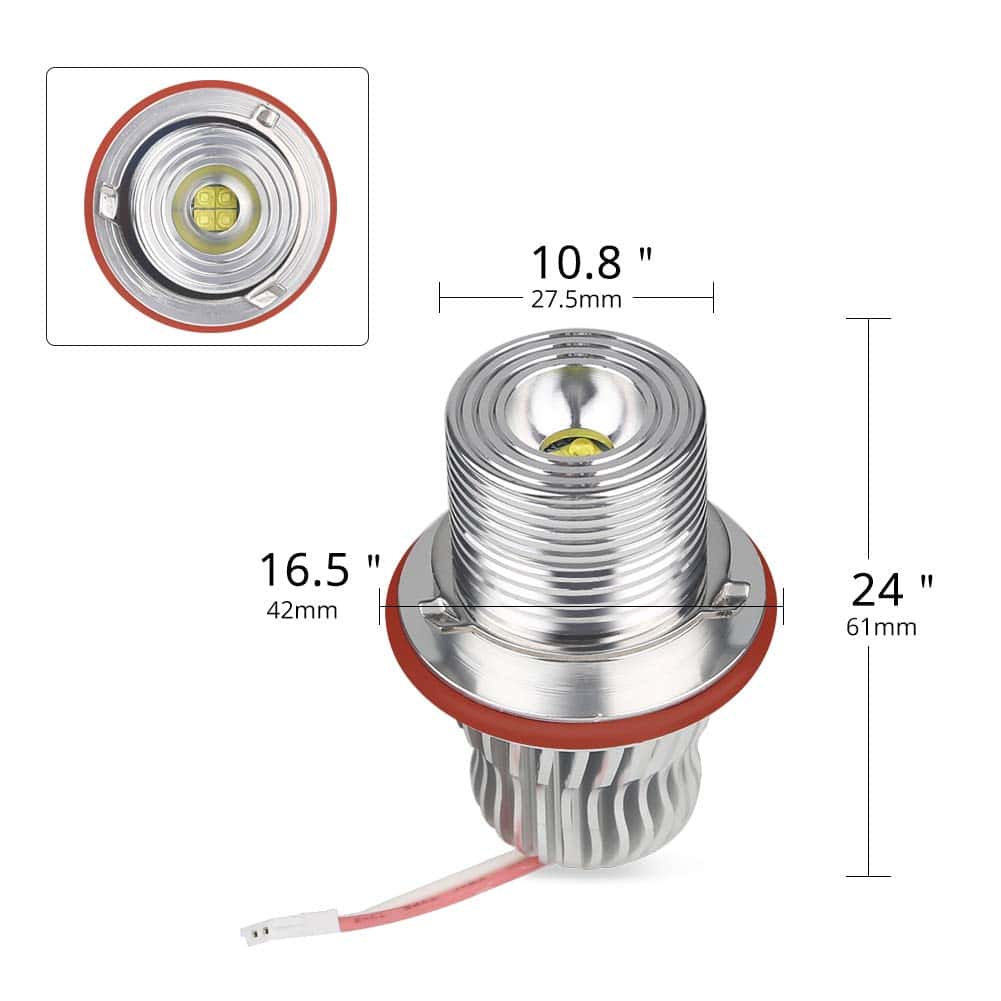 VANJING Compatible con 20W LED Angel Eyes Halo Ring Marker - Imagen 6
