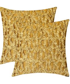 Fundas de Cojín Decorativas Mostaza Amarillo (Trabajo de