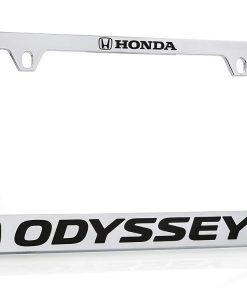 Portaplacas de zinc cromado con el logotipo de Honda