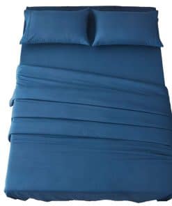 Juego de sábanas SONORO KATE Super Suaves de -Azul Marino