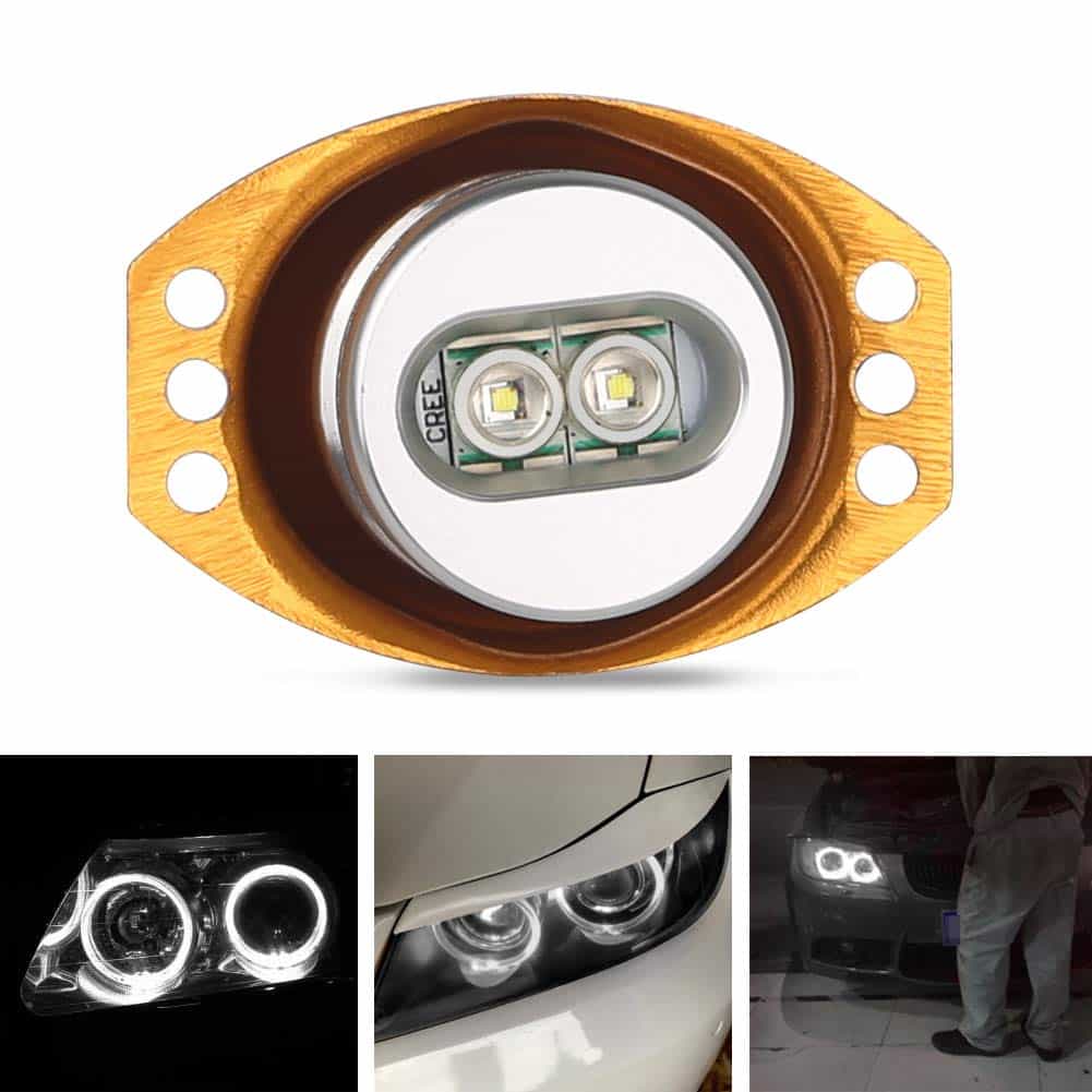 VANJING 2PCS 10W 7000K BMW LED Angel Eyes Halo Light Bulb - Imagen 5