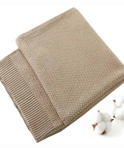 Manta de Tejido de Punto 100% Algodón TREELY para Sofá,