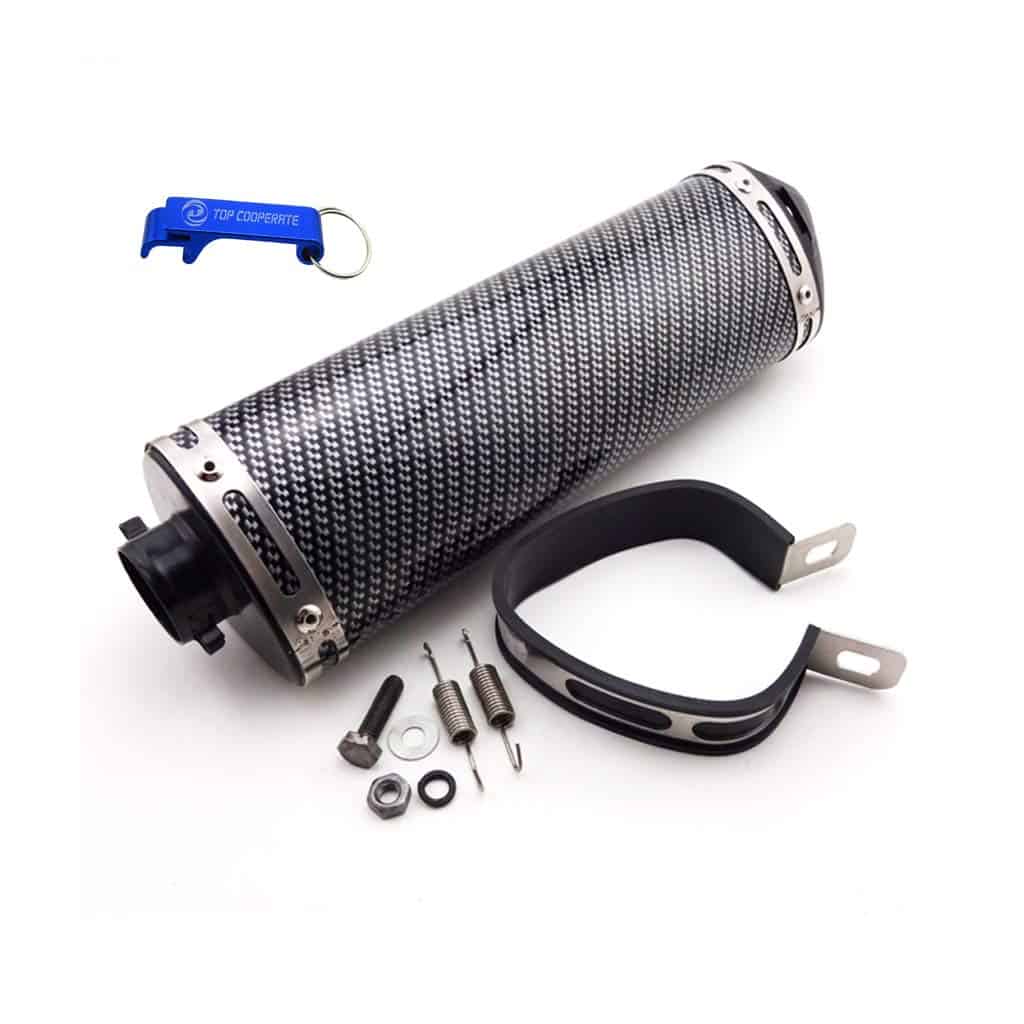 TC-Motor 38mm Silenciador de Escape con Abrazadera