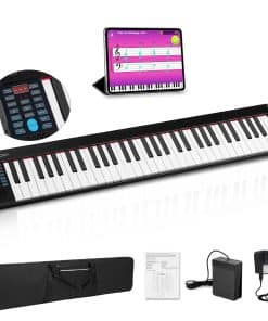Vangoa 61-Key Lightweight Portable Keyboard, Travel