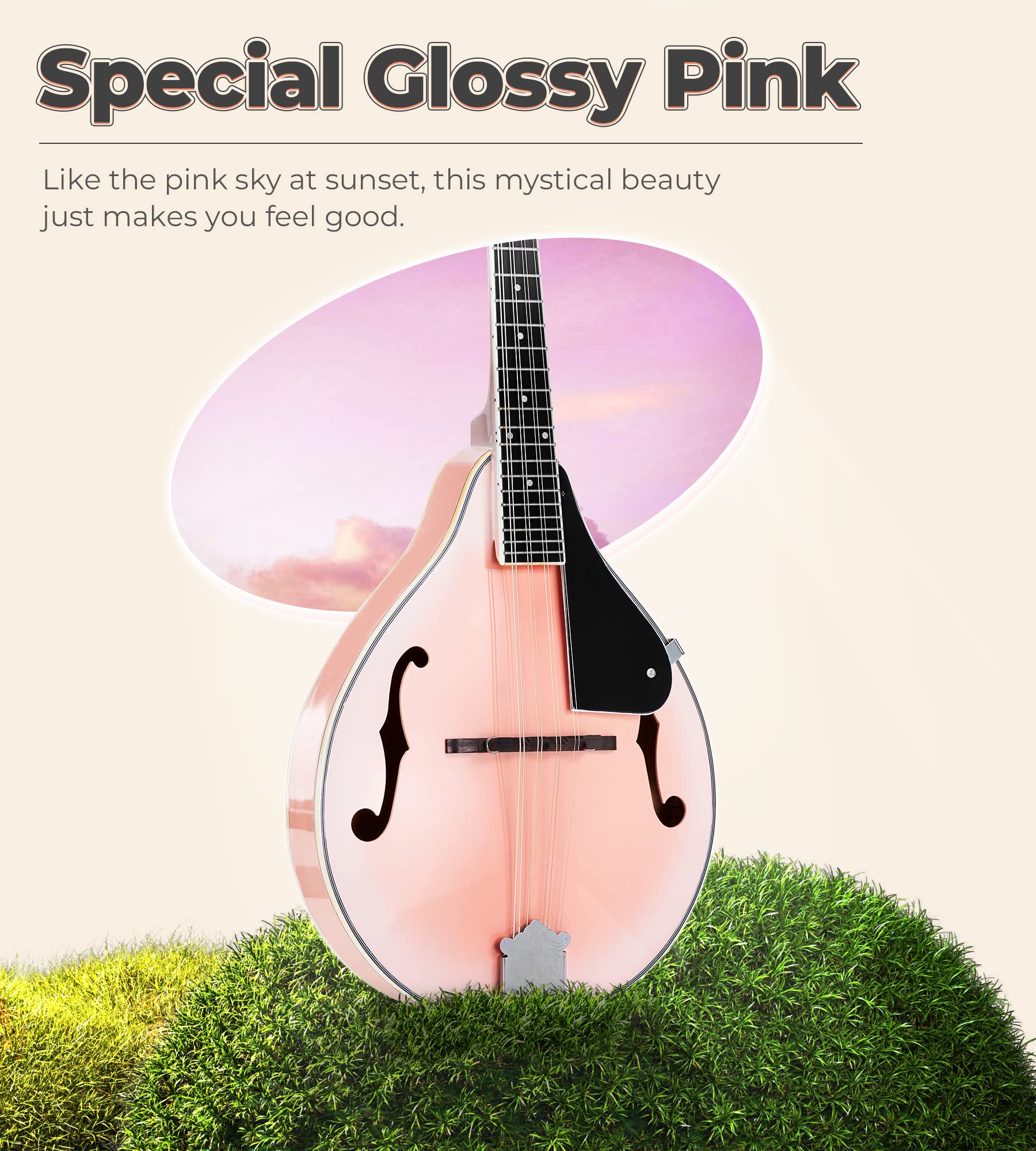 Mandolina Vangoa A Style Instrumento Musical Mandolina para - Imagen 3