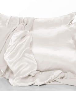 Funda de Almohada King de Satén Perla - Juego de 2