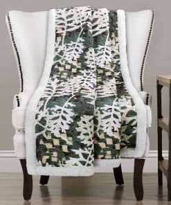 Manta de tiro reversible de felpa sherpa con diseño de