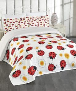 Set de colchas Lunarable Ladybugs tamaño Queen, Motivo de