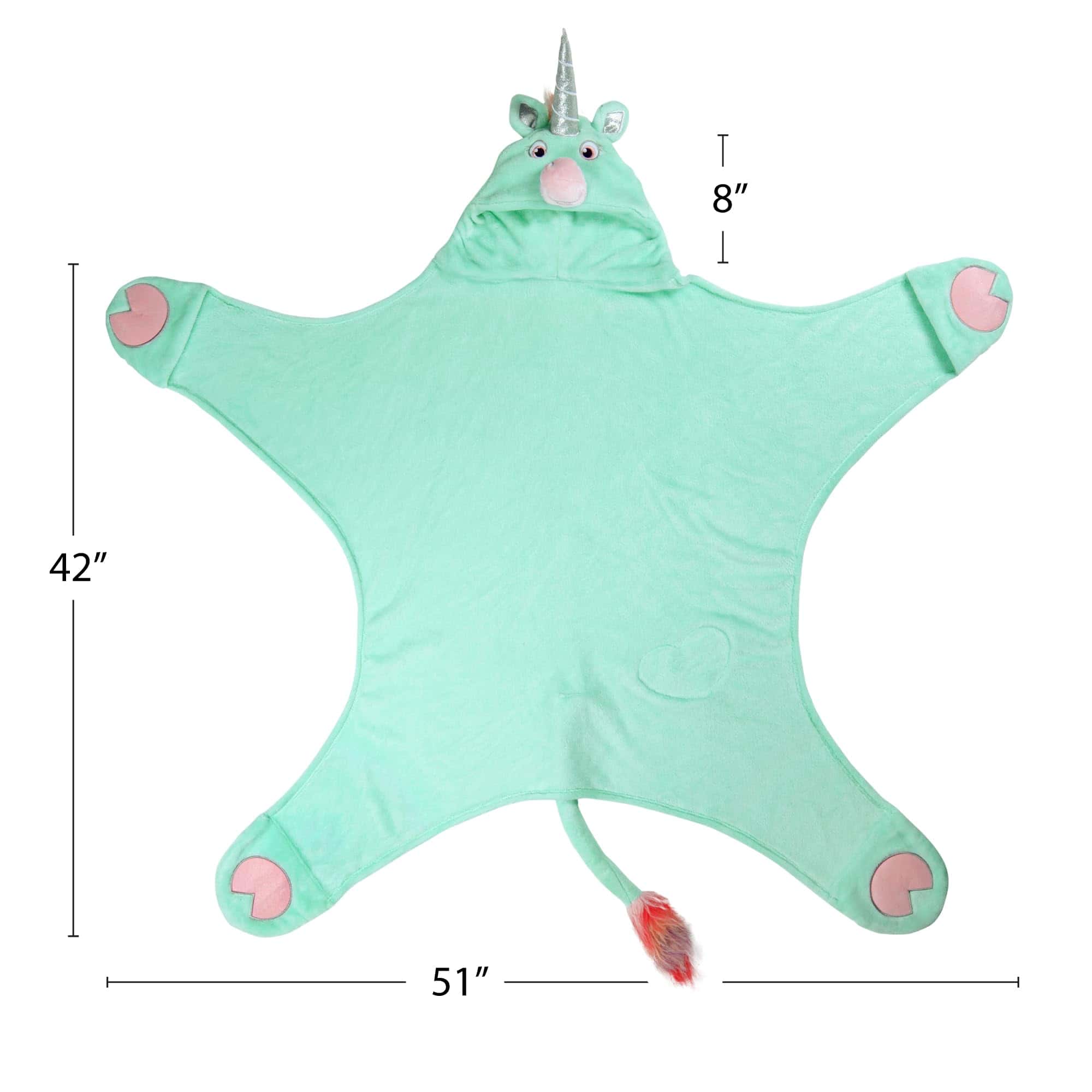 Manta con capucha de unicornio Wearable de Fin Fun para - Imagen 6