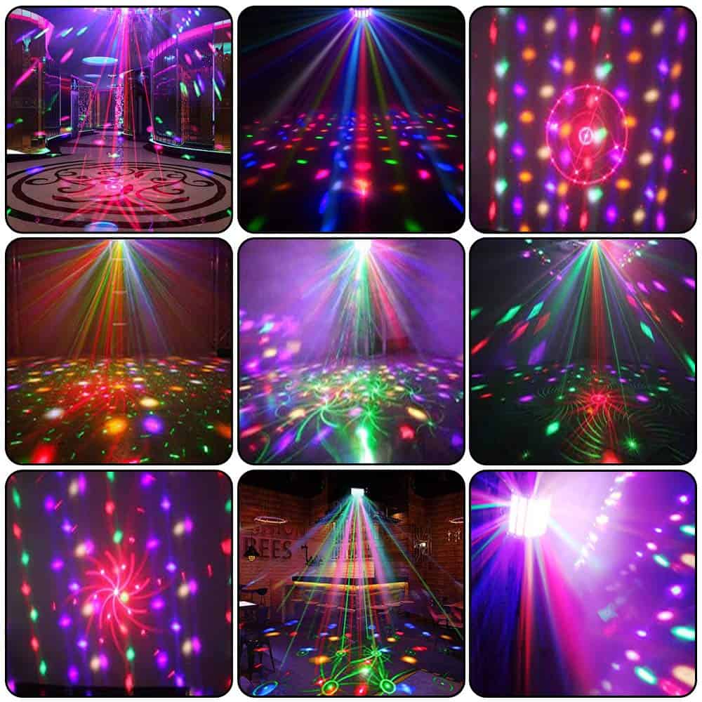 Luces de fiesta bola de discoteca QinGers luz de proyector - Imagen 3
