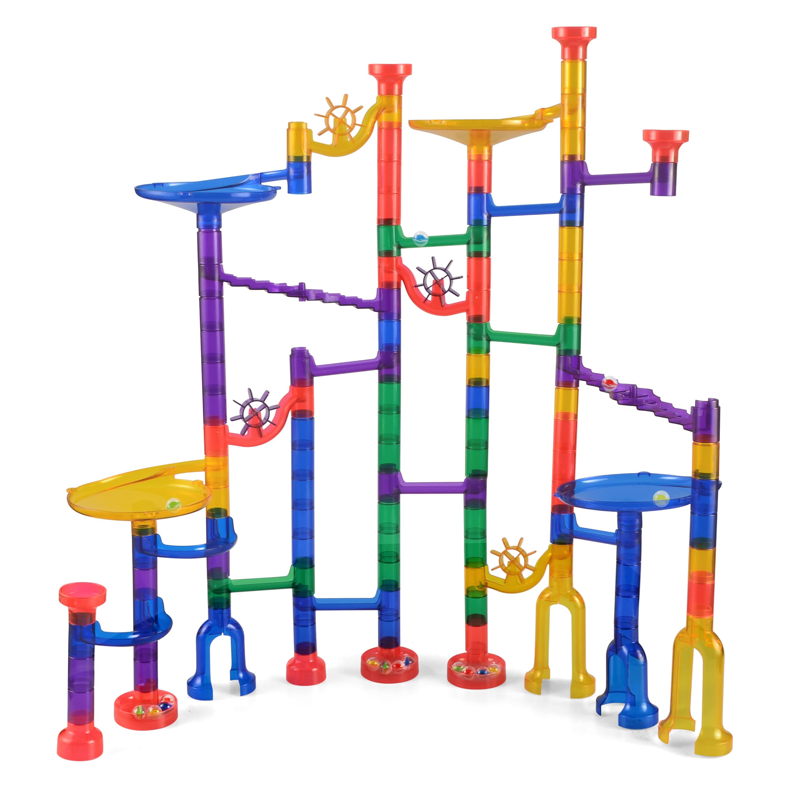 JOYIN 150Pcs Glowing Marble Run- Juego de Bloques de - Imagen 10