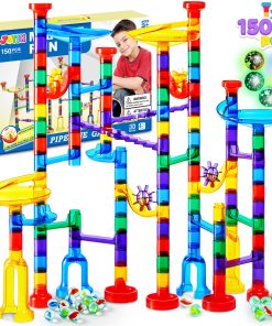 JOYIN 150Pcs Glowing Marble Run- Juego de Bloques de