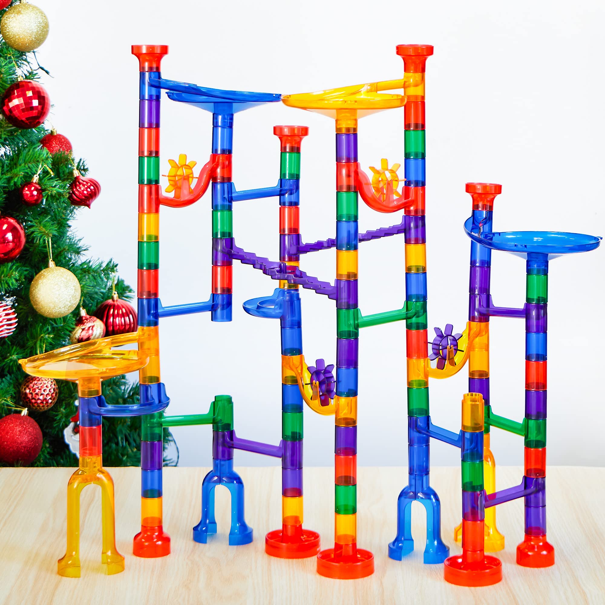 JOYIN 150Pcs Glowing Marble Run- Juego de Bloques de - Imagen 8