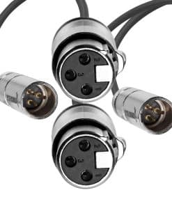 Cable XLR KONDOR BLUE para alta fidelidad y -Negro