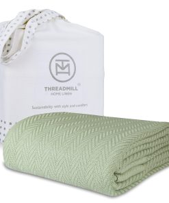 Cobertores de lujo de algodón Threadmill para cama Twin |