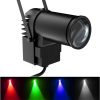 Luz Pinspot RGBW 10W LED Beam Pin Spot U`King controlada