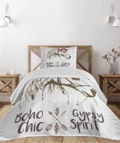 Juego de Colcha Lunarable para Twin Size, Cabeza de Caballo