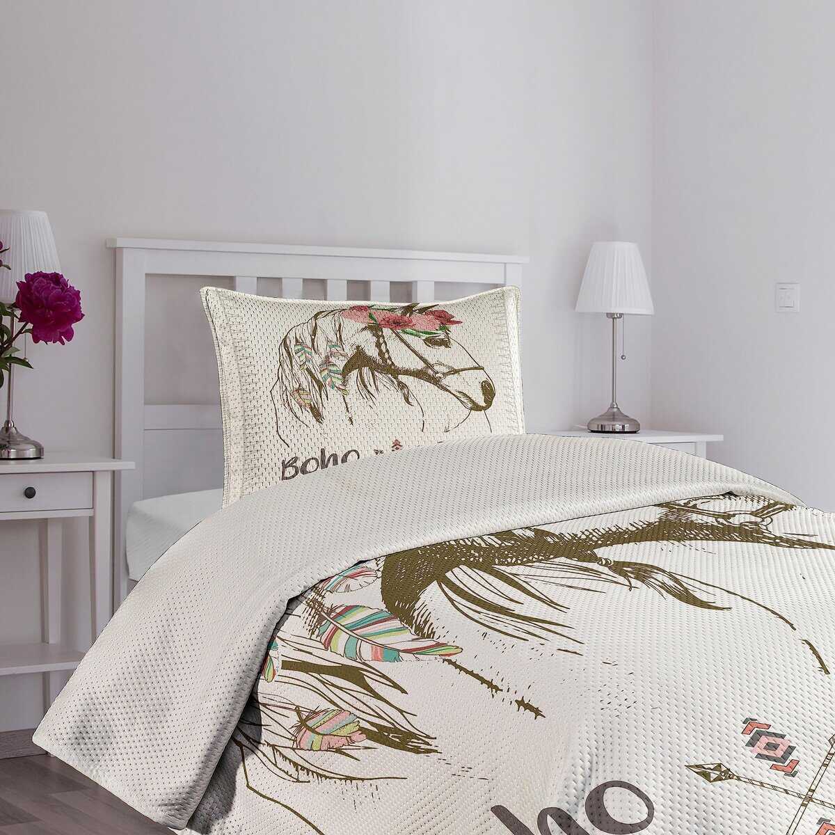 Juego de Colcha Lunarable para Twin Size, Cabeza de Caballo - Imagen 8