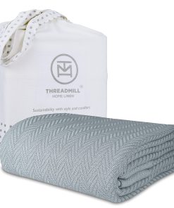 Cobertores de lujo de algodón Threadmill para cama King