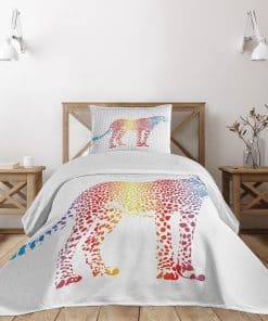 Colcha Lunarable Arcoíris, Camuflaje de humo multicolor de