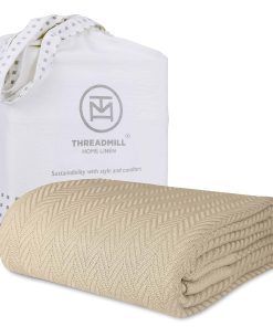 Mantas de Algodón de Lujo Threadmill para Cama King Size |