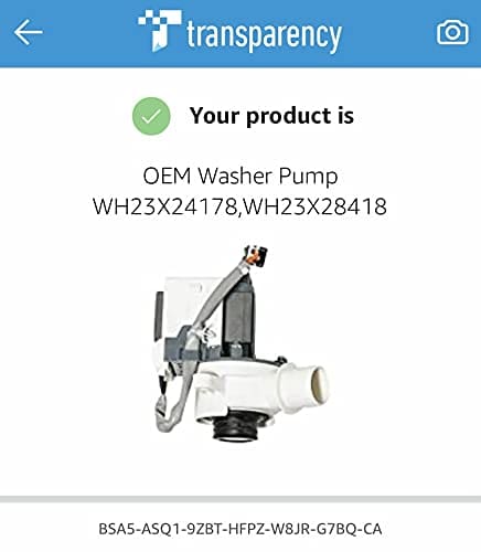 Bomba de desagüe OEM WH23X24178, WH23X28418 para lavadoras - Imagen 3